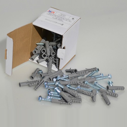 50X COACH BOLTS AND RAW PLUGS FOR SKY DISH / LCD / PLASMA / AERIAL WALL