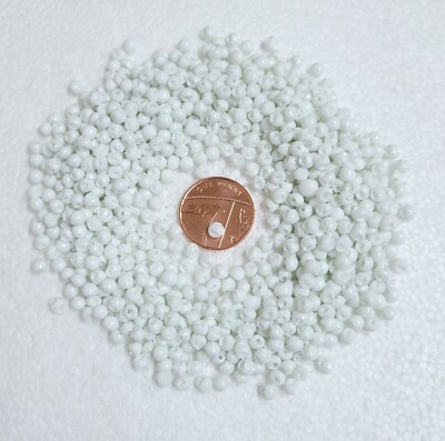 JHB weiße Perlen Puppe Knopf 4 mm Kunststoff Selbstschaft Baby Spielzeug Nähen Kreativ Handwerk