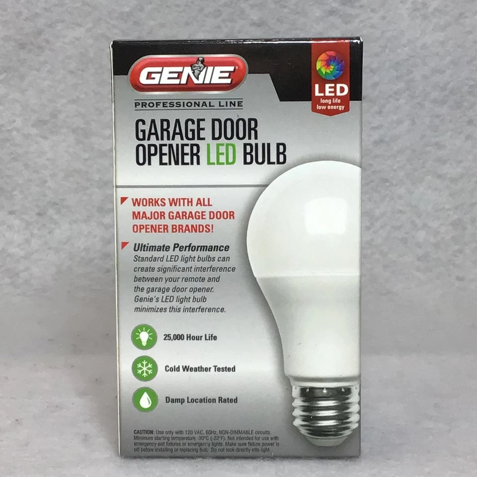 4 Bombillas LED Genie Abridor Puerta Garaje 60w Luz Equivalente 25.000h Motor Universal Foto 3 de 4