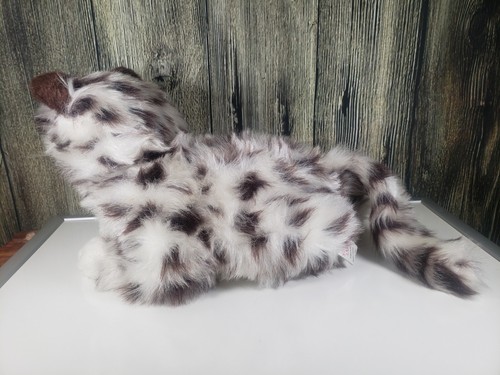 PAGNOTTA DA ZUCCHERO Gatto Peluche Gattino Imbottito Animale 1994 12 Pollici Grigio Bianco Vintage - Foto 4 di 7