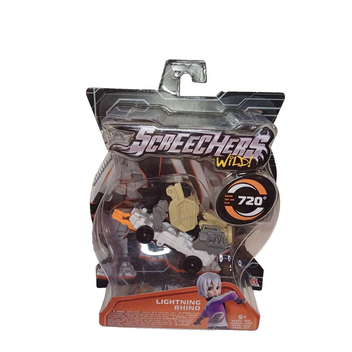 rayne futurekiller レイン　フィーチャーキラー Screechers Wild! 2022 720° LIGHTNING RINO Transforming Toy Alpha