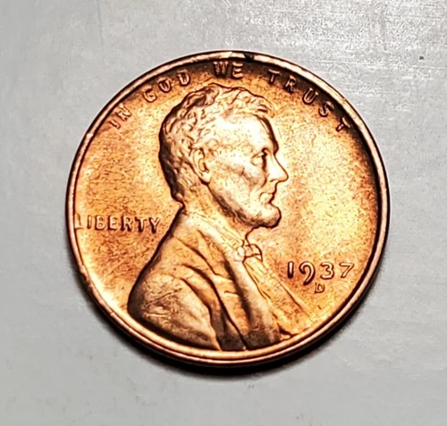 1937 D LINCOLN WHEAT PENNY UNC #C6533