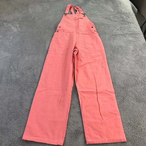 LF Markey Jumpsuit Womens 2 US Marcy Dungaree Canvas Pink Pocket One Piece - 第 1/13 張圖片