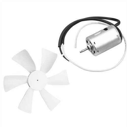 1 Set 6 inch 10W 0.8A RV Vent Fan Blade with 12V RV Vent Motor D-Shaft - Zdjęcie 4 z 6