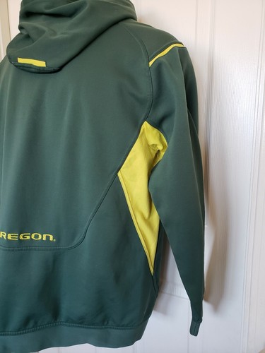 Nike Oregon University DucksHoodie Jacket Medium Green/Yellow - Picture 6 of 10