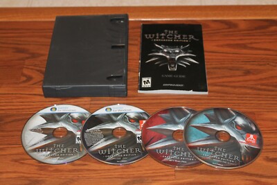 the Witcher Enhanced Edition Replacement disks with manual PC Game on CD-ROM