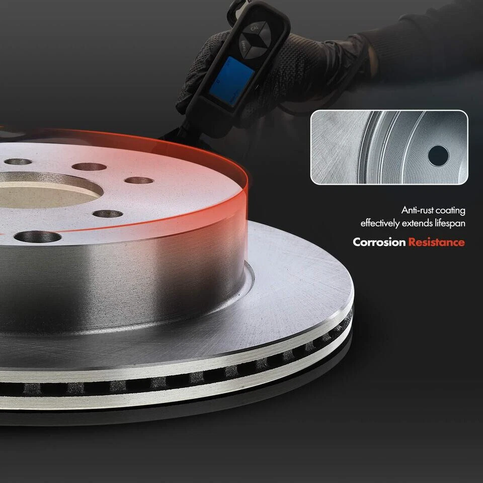 2X Disques de Frein + Garnitures de Freins Arrière pour Cadillac SRX 2004-2009 - Photo 2/4