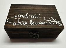 Wedding Ring Bearer Box, Mr Mrs Wooden Ring Box, Engagement Ring Holder