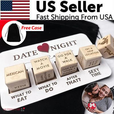 Date Night Dice After Dark Wooden Game Couples