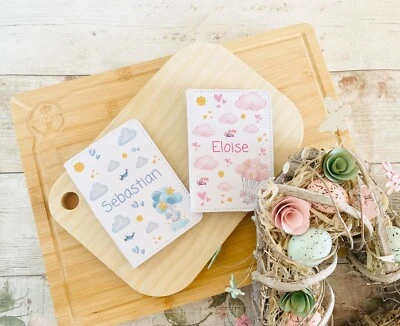 UNIQUEPGIFTS Personalised First Passport Cover Kids New Baby Gifts 1st Holiday Christening