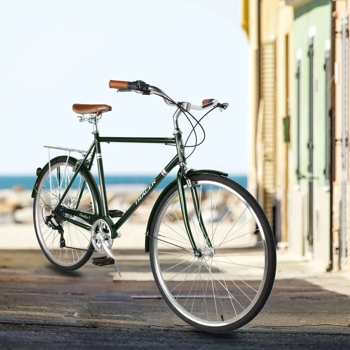 Tracer Osaka Cruiser City Hybrid Road Men's Bike Adult Bikes