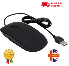 New Universal Wired Usb Optical Mouse For MAC PC Laptop Computer Scroll Wheel UK