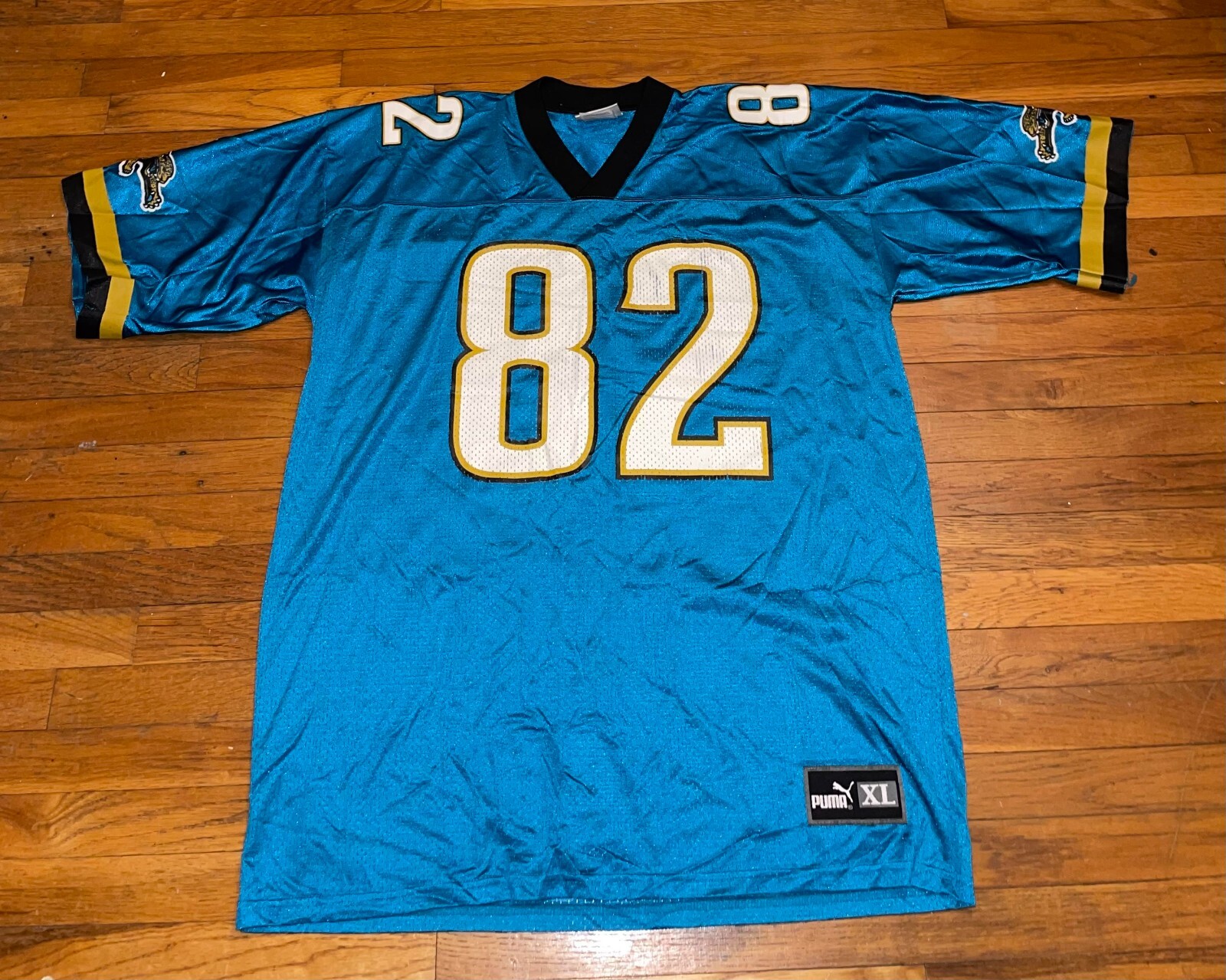 Jacksonville Jaguars Jimmy Smith 82 Vintage Puma NFL Jersey Size XL 🐆