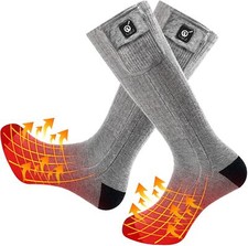Electric Heated Socks With Rechargeable Battery For Winter Outdoor Activities
