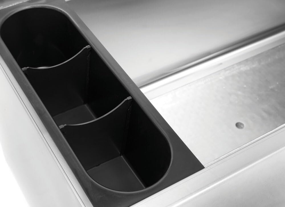 Kratos 32L-008 18x36 Underbar Ice Bin with 7 Circuit Cold Plate & Bottle Holders