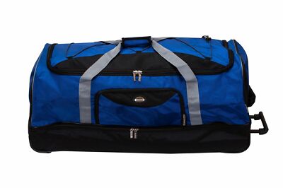 Rockland Drop Bottom Rolling Duffel Bag 