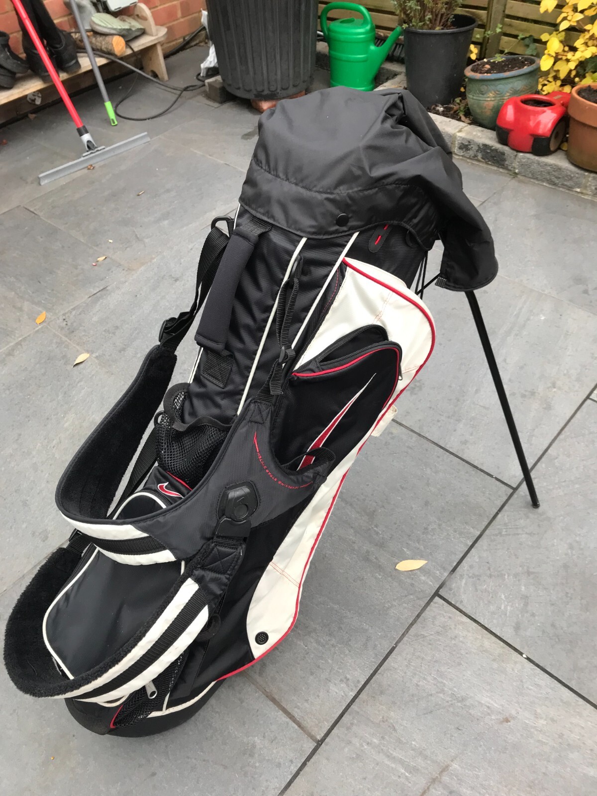 Black Nike Golf Club Carry Stand Bag eBay