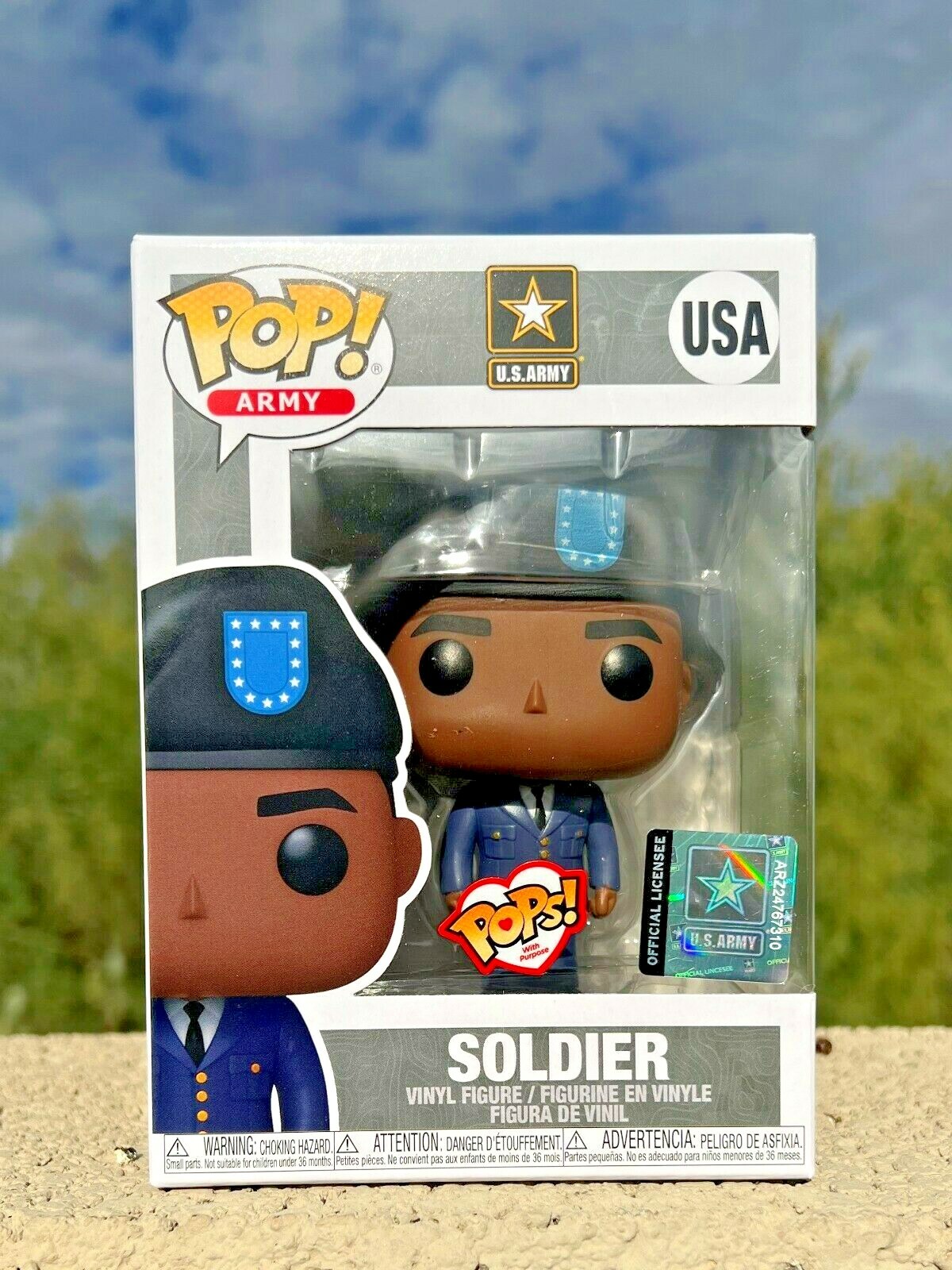 Funko -Pops With Purpose-Military Army -Soldier-African American Male (New, Usa)