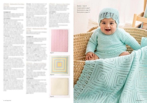Patons #8035 Little Delights Pattern Book- 16 Page Crochet Book - Sizes 3-9 MTHS - Image 4 of 4