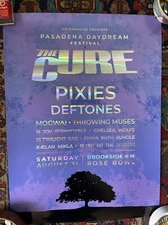 The Cure Pixies Deftones Pasadena Daydream 2019 Original Concert Poster
