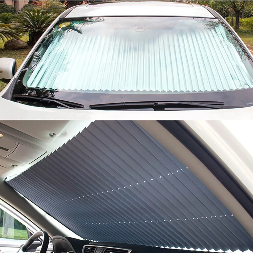 Car SUV Van Sunshade Auto Roller Blinds Front Windscreen Sun UV Block 70cm Large eBay