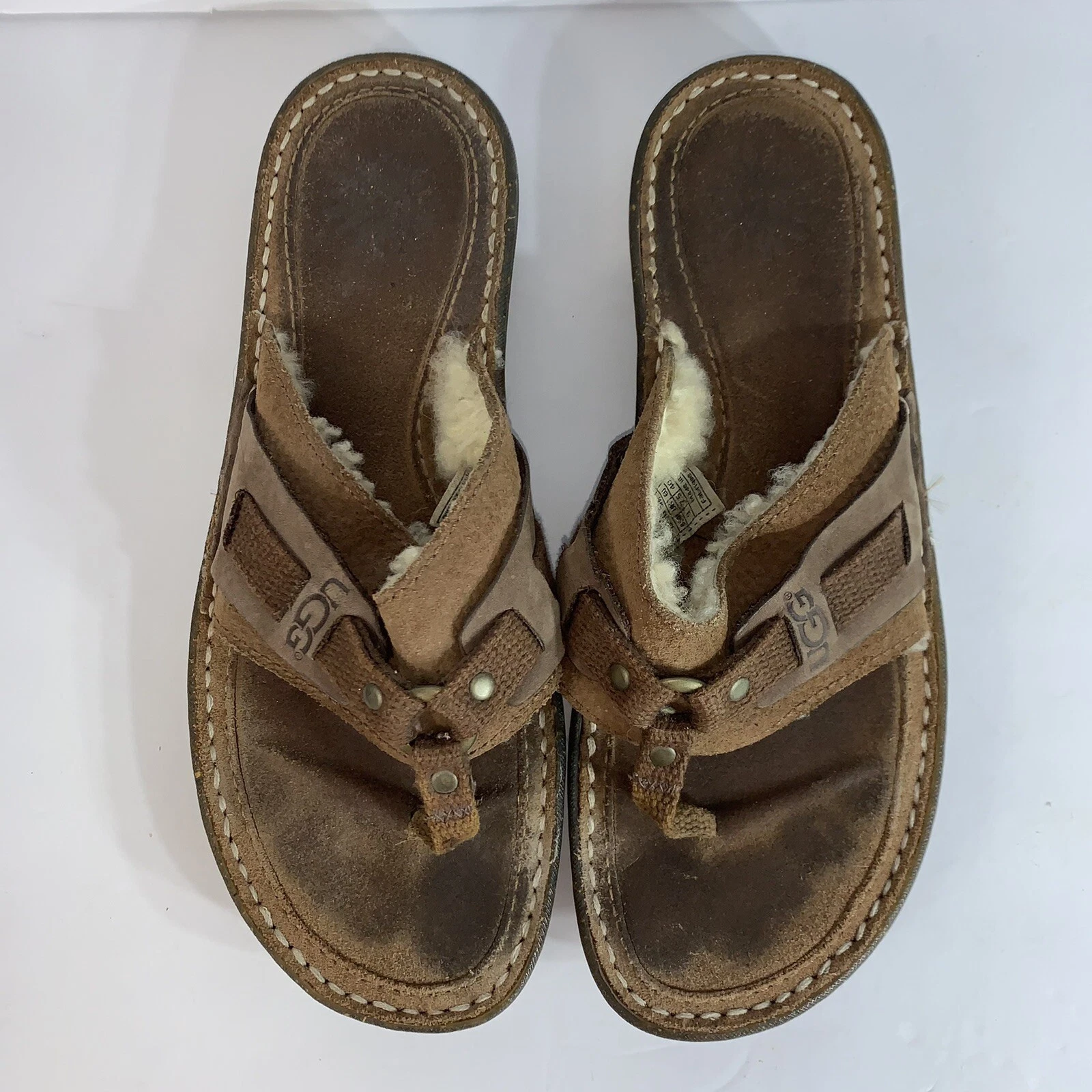 Sandali donna pelliccia Uggs taglia 9 UGG 1629 USATI IN OTTIME CONDIZIONI