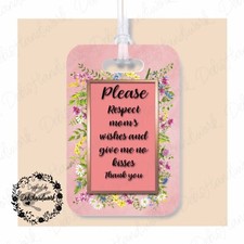 Stroller Tag - Respect Moms Wishes Don  t Touch The Baby Don  t Kiss The Baby
