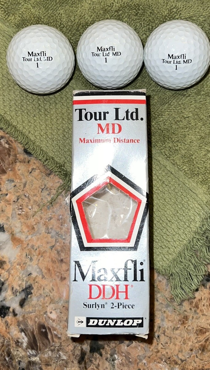1 Box Of 3 Maxfli Dunlop Tour Ltd MD Golf Balls | eBay