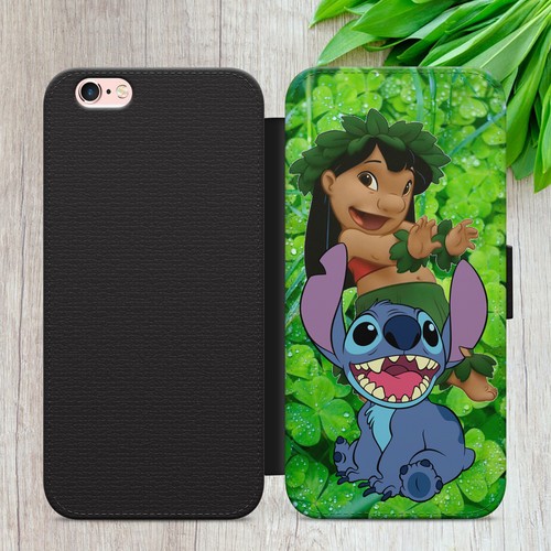 LILO AND STITCH OHANA FAMILY FLIP WALLET PHONE CASE FOR IPHONE SAMSUNG HUAWEI - Picture 6 of 37