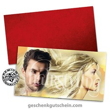 Gutscheinkarten "Standard" mit Kuverts für Friseur Coiffeur Haarstylisten K1262