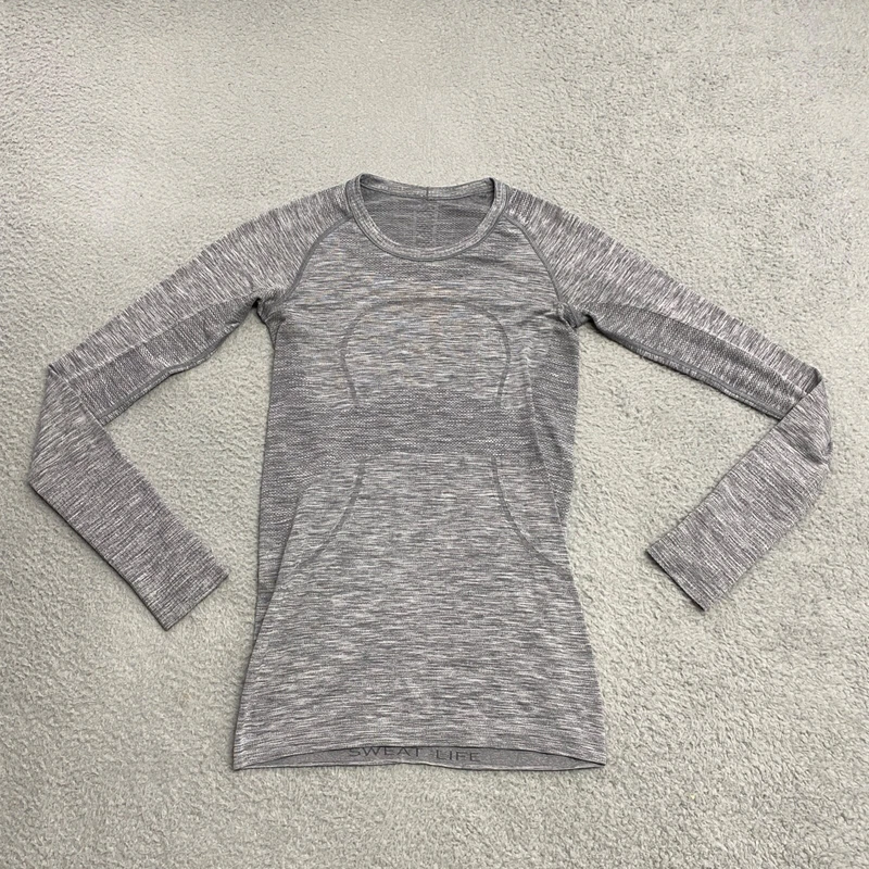 lululemon swiftly tech thumb holes running yoga sweat life shirt
