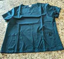 The Scrub Line Womens Shirt Pant Set Hunter Green size 2XL