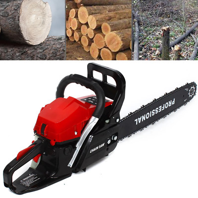 62CC 20'' Gasoline Chainsaw - Powerful 2-Stroke Engine for Wood Cutting