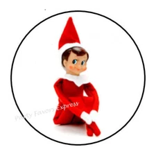 CHRISTMAS ELF ENVELOPE SEALS LABELS STICKERS PARTY FAVORS