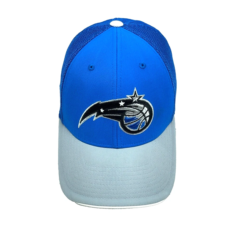 Orlando Magic Hat Cap Stretch Flex Fit S/M Blue Gray Plain Logo Mesh Adult - Image 3 of 4