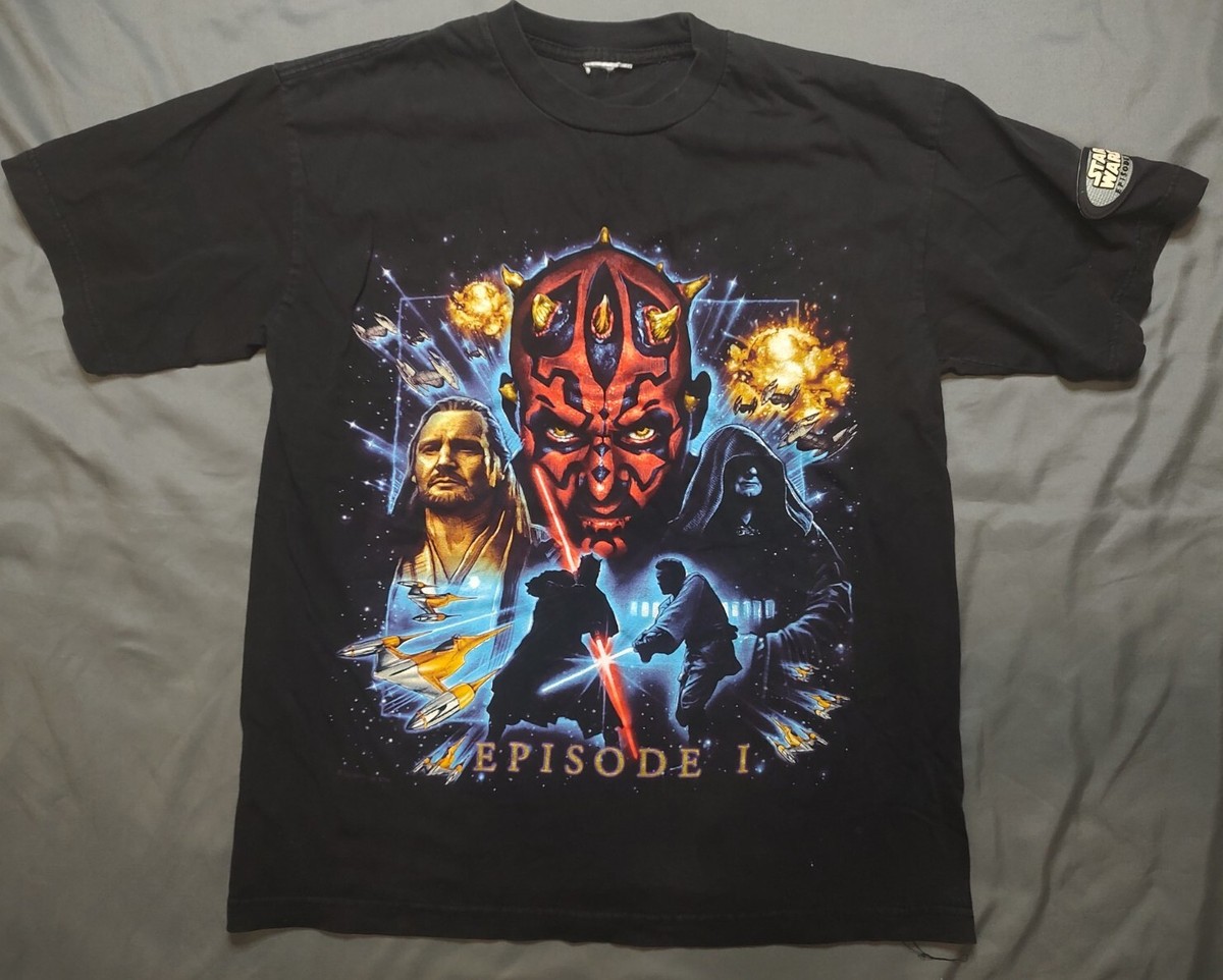 VTG Star Wars Episode Phantom Menace Darth Maul Lee Sport T
