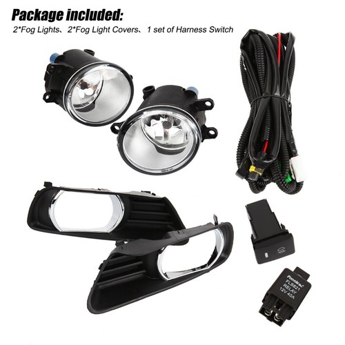 2x For Toyota Camry 2007 2008 2009 H11 Fog Lights Assembly Halogen Bulbs Harness - Picture 12 of 12