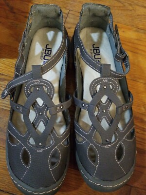 JBU by Jambu Ladies' Sydney Charcoal Sandal/Flat for Women Size M US 