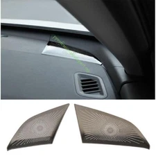 For Nissan Altima 2019-2024 Black Steel Dashboard Speaker Sound Cover Trim 2pcs