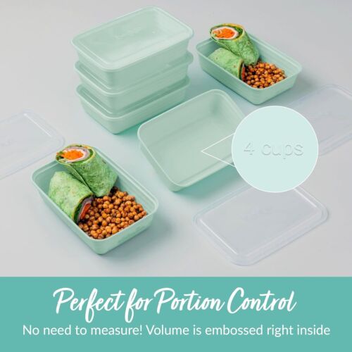 20-Piece Lightweight, Durable, Reusable BPA-Free 1-Compartment Containers - - Picture 4 of 6