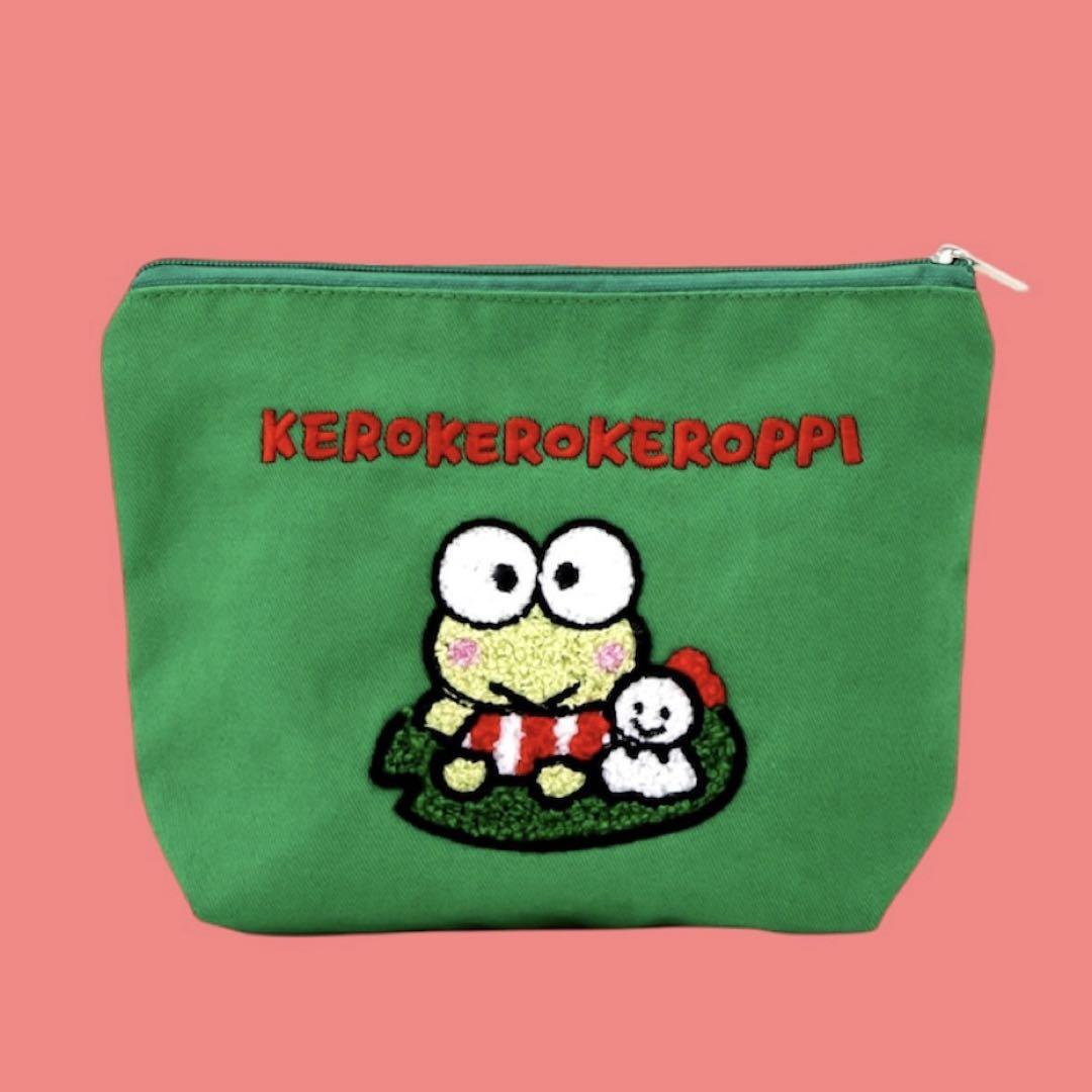 Sanrio Kerokeropp Embroidery Pouch 5