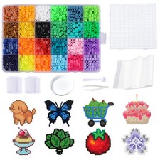 2000 Pcs Fuse Beads Kit-24 Colors,5mm Mini Melty Standard, 5mm-MC24-1A