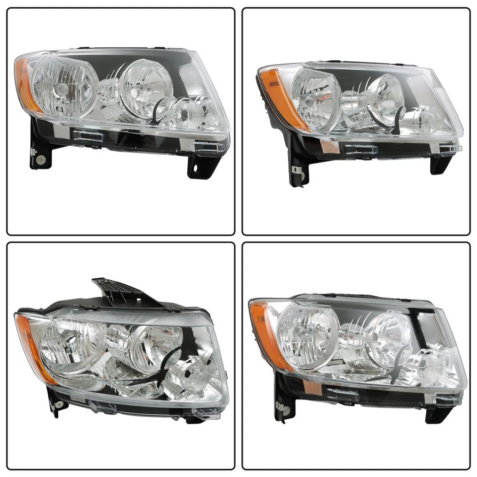 Faros halógenos brújula izquierda+derecha para Jeep Grand Cherokee 2011-2013 11-17 Foto 2 de 4