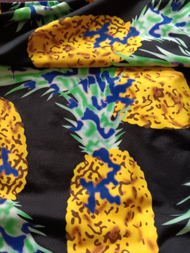 Bikinihose mit hoher Taille Medium Ananas Vintage 1940er inspiriertes Design - Bild 7 von 9
