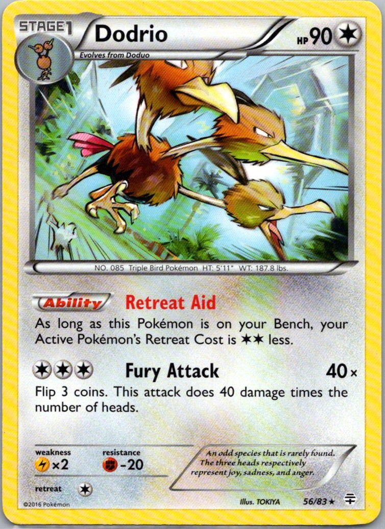 Pokemon TCG Dodrio 56/83 Generations LP