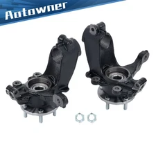 Front L & R Steering Knuckle & Wheel Hub Bearing Assy Fit For Ford Focus L4 2.0L