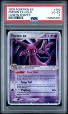 2005 Pokemon Ex Unseen Forces #102 Espeon EX Holo PSA 4 VG-EX on eBay
