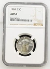 1920 United States Liberty Quarter 25c NGC AU 55