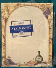 Gartner Studios Computer Stationery 94 Sheets WINE Chablis Vineyard Grapes #10