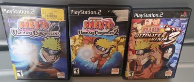Naruto Ultimate Ninja 3, Naruto Uzumaki Chronicles 1 & 2 PS2 PlayStation 2